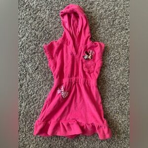 Minnie Mouse Kids Swimsuit Cover up Pink 3T Spring Summer Cozy
